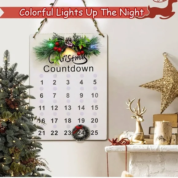Holiday Time Christmas Countdown Calendar - Picture 2 of 4